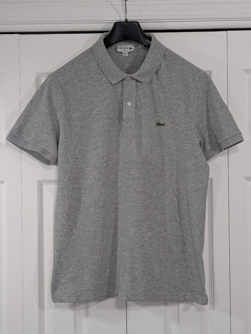 Lacoste Slim Fit Grey Polo Shirt